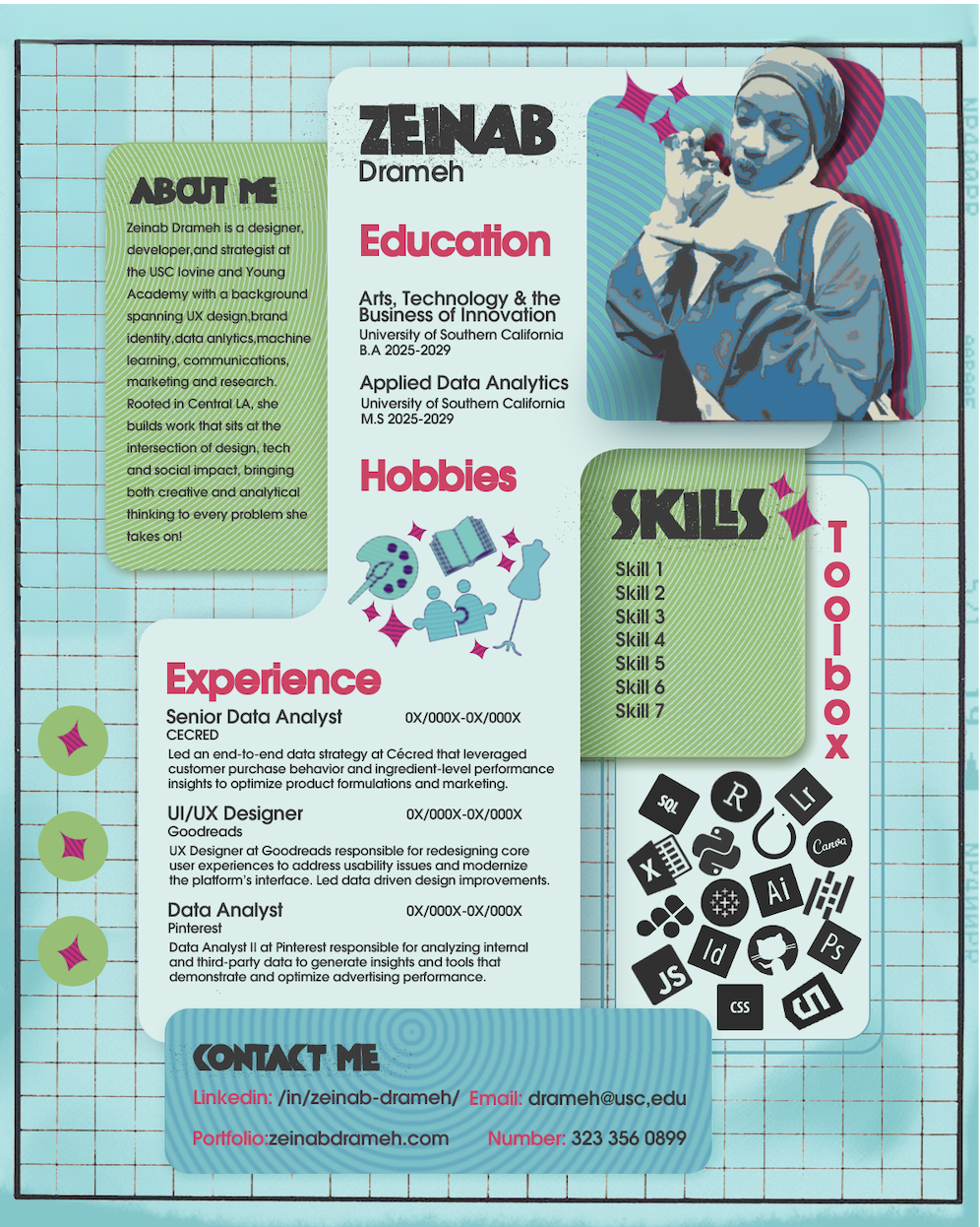 Current and future creative resume design